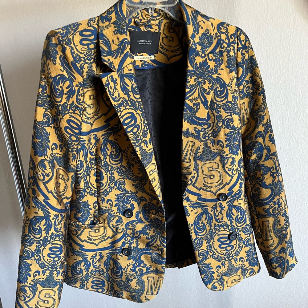 Scotch & Soda Gold/Navy Blazer
